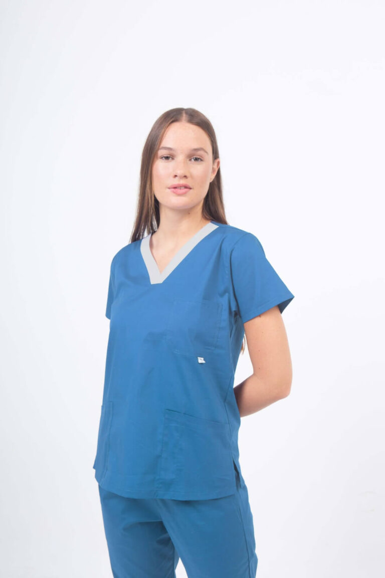 Chaqueta médica Mujer Terzo Ecco Aero Tela Poplin Spandex