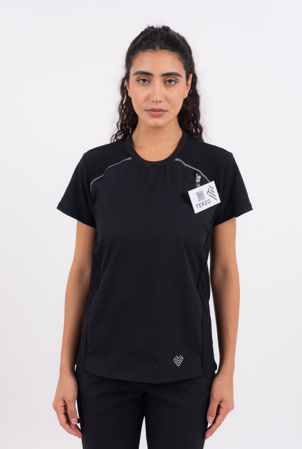 Chaquetilla Mujer Comfy Negro ARCIEL con  MICROPERFORADO SPANDEX - Image 9