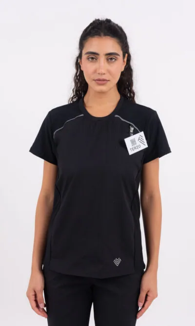 Chaquetilla Mujer Comfy Negro ARCIEL con  MICROPERFORADO SPANDEX