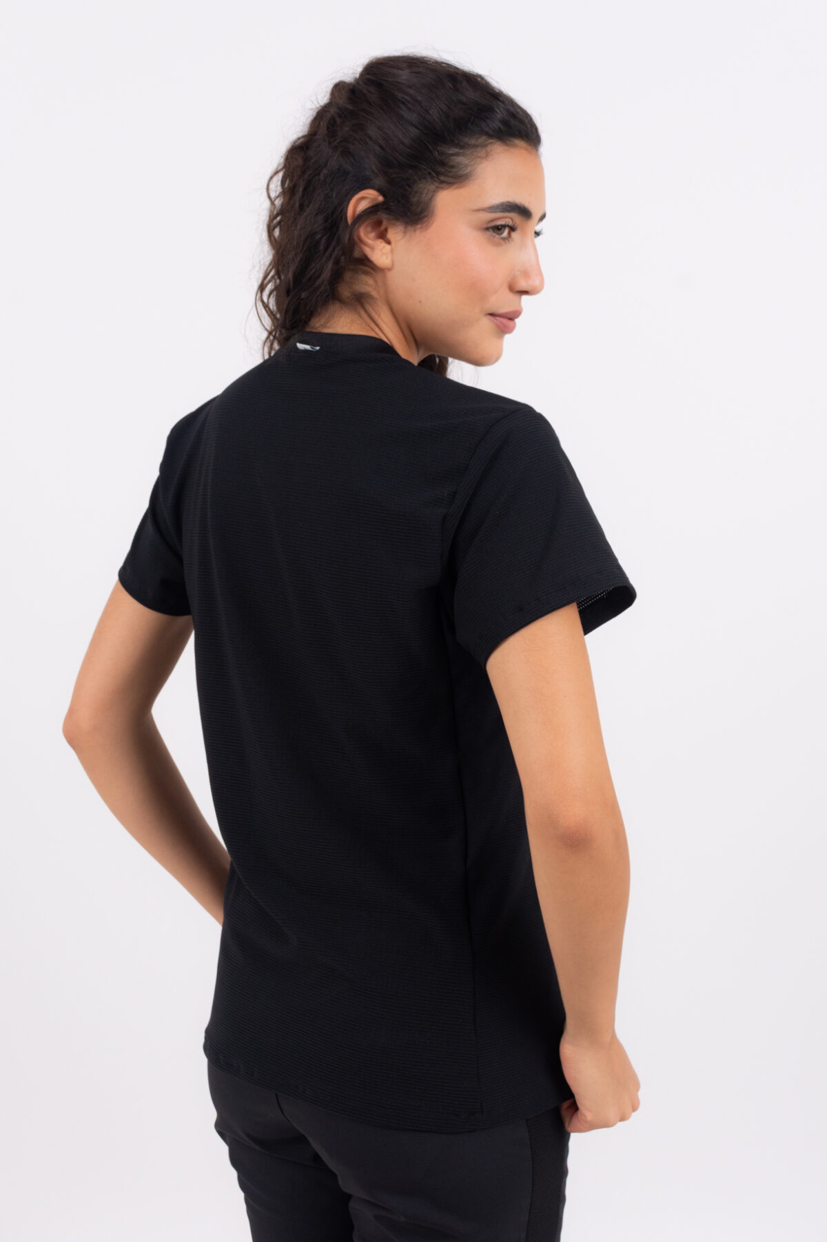 Chaquetilla Mujer Comfy Negro ARCIEL con  MICROPERFORADO SPANDEX - Image 3