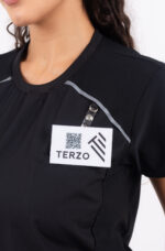 Chaquetilla Mujer Comfy Negro ARCIEL con MICROPERFORADO SPANDEX - Image 5