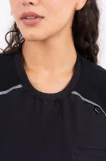 Chaquetilla Mujer Comfy Negro ARCIEL con  MICROPERFORADO SPANDEX - Imagen 7