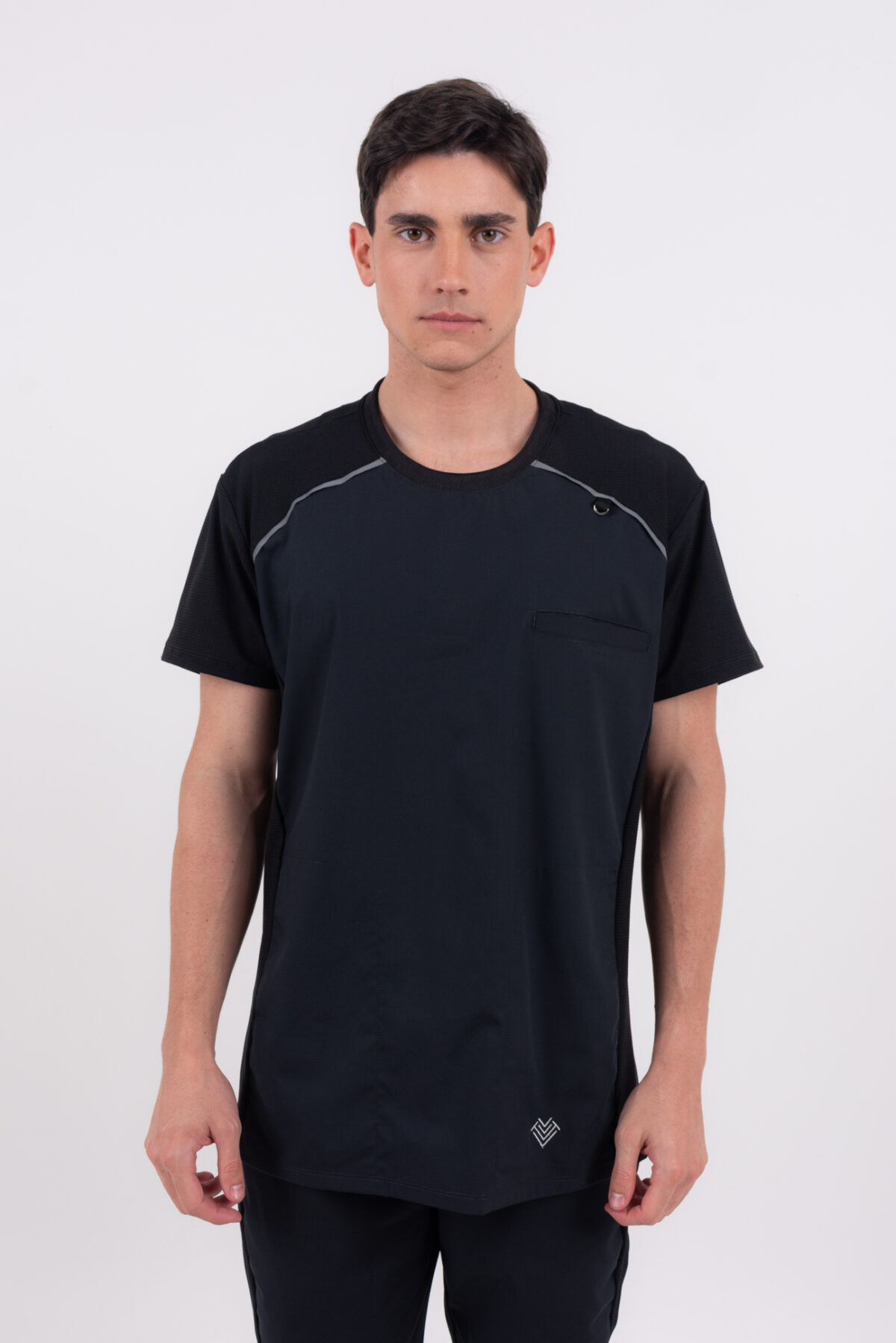 Chaquetilla Hombre Comfy Negro ARCIEL con MICROPERFORADO SPANDEX - Image 1