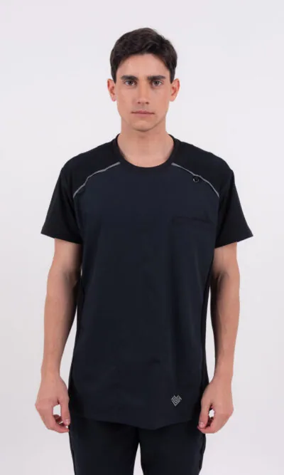 Chaquetilla Hombre Comfy Negro ARCIEL con MICROPERFORADO SPANDEX