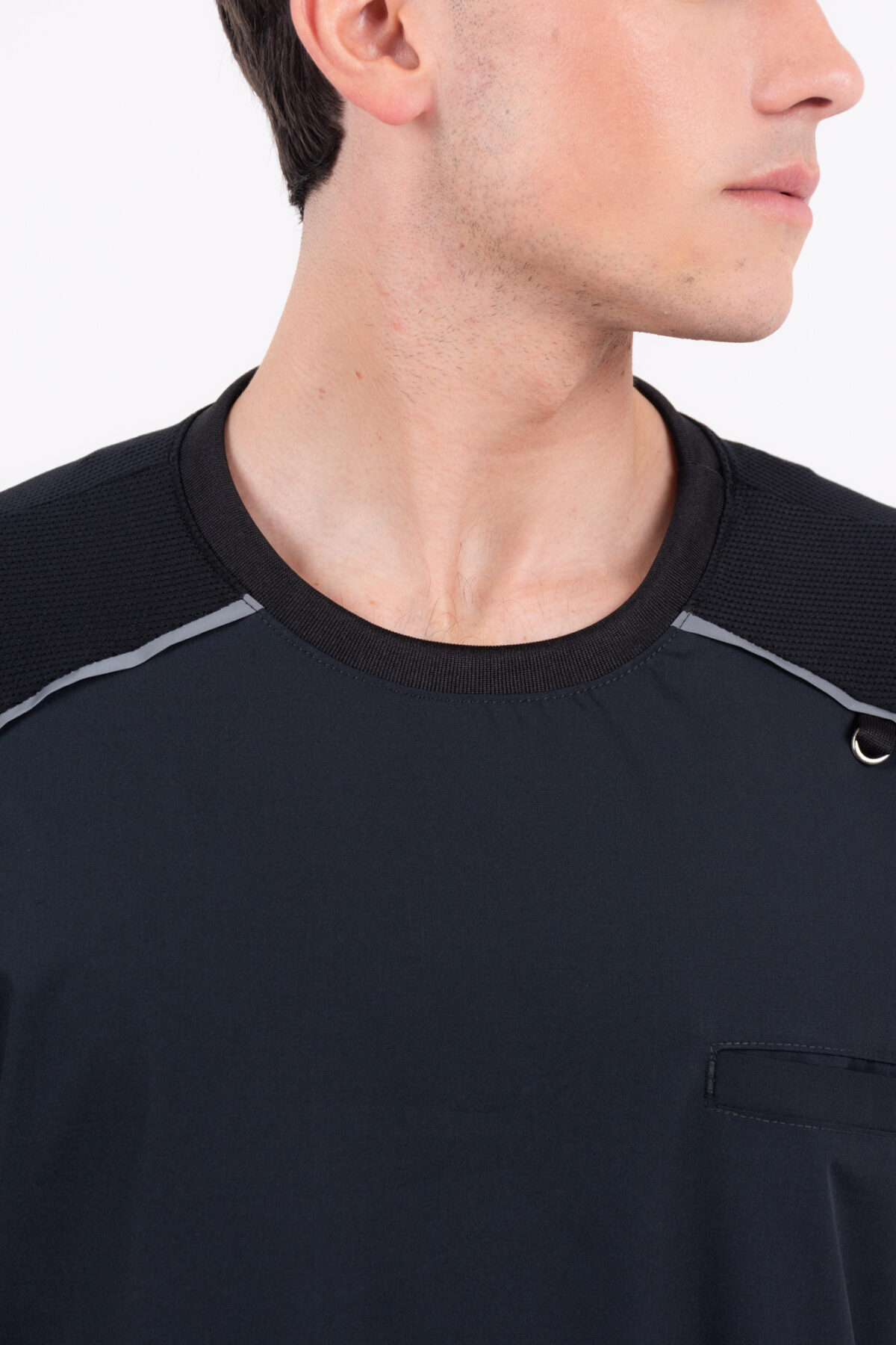 Chaquetilla Hombre Comfy Negro ARCIEL con MICROPERFORADO SPANDEX - Image 5