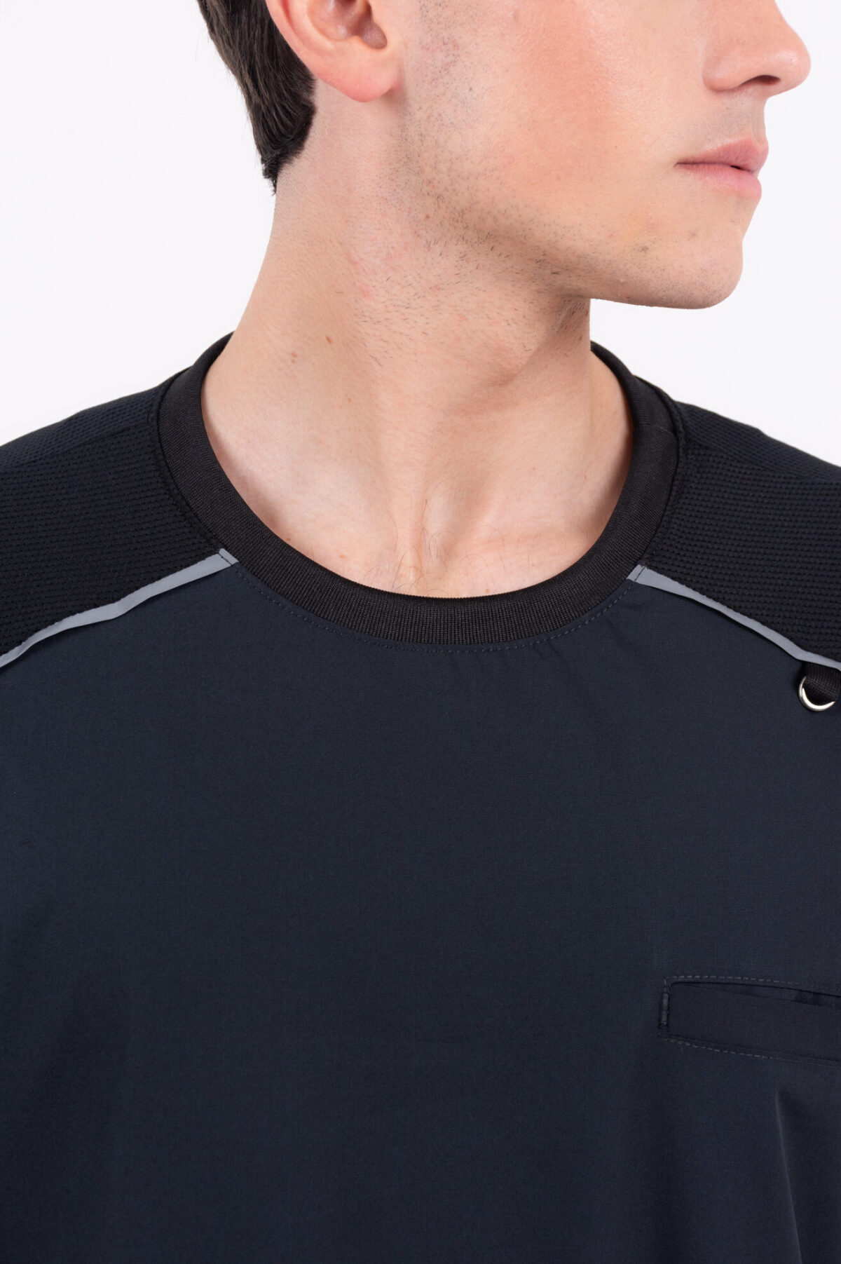 Chaquetilla Hombre Comfy Negro ARCIEL con MICROPERFORADO SPANDEX - Imagen 5