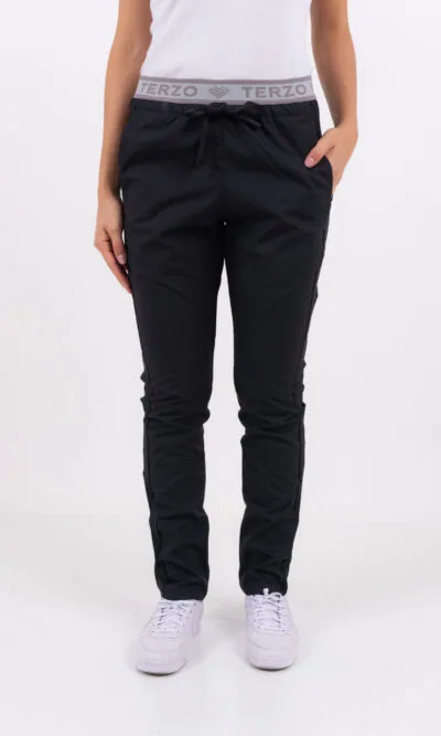 Pantalon Unisex Brand Comfy Negro ARCIEL con MICROPERFORADO SPANDEX