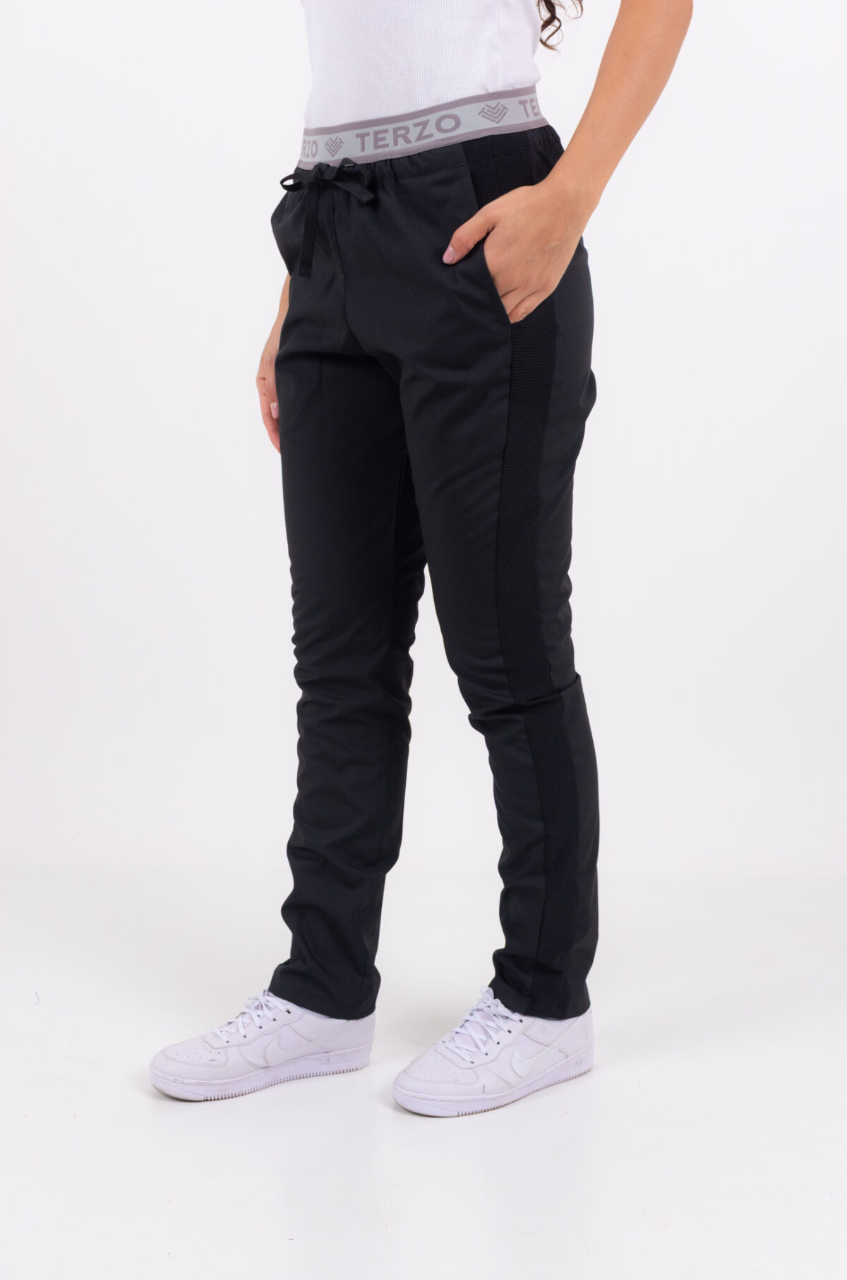 Pantalon Unisex Brand Comfy Negro ARCIEL con MICROPERFORADO SPANDEX - Image 2