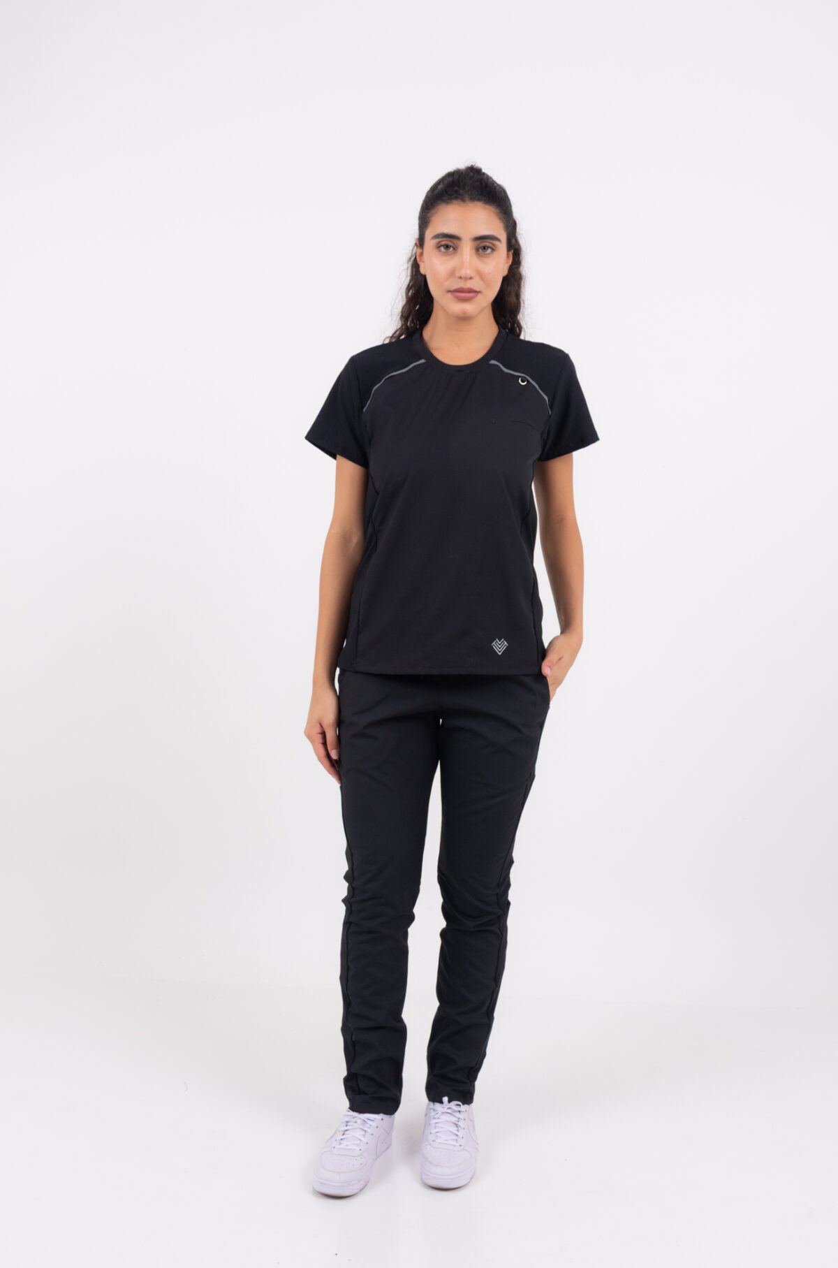 Chaquetilla Mujer Comfy Negro ARCIEL con  MICROPERFORADO SPANDEX - Image 8