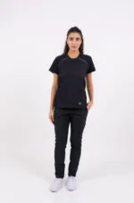 Chaquetilla Mujer Comfy Negro ARCIEL con  MICROPERFORADO SPANDEX - Imagen 8