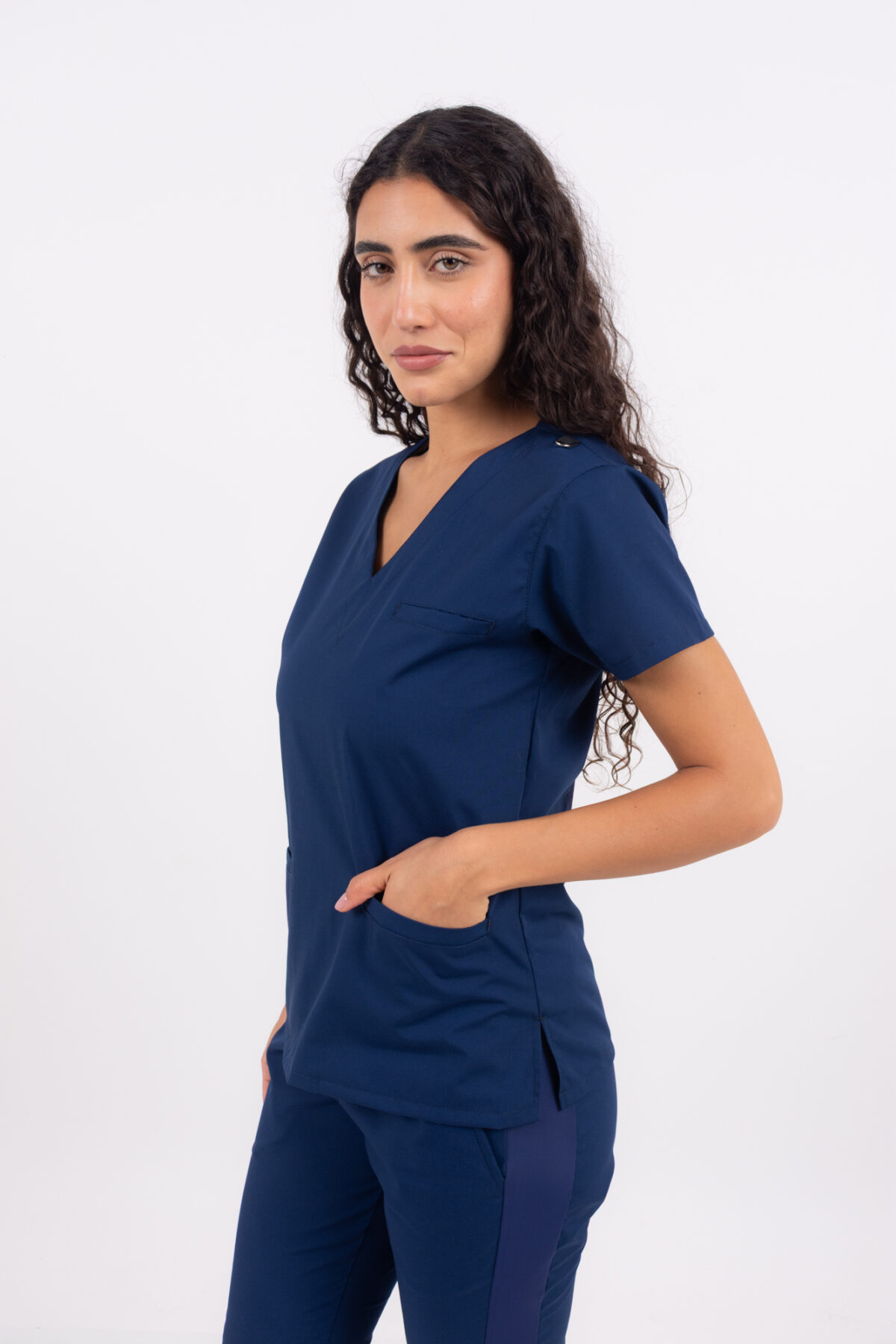 Chaquetilla Mujer Shapy Azul Marino ARCIEL con JERSEY SPANDEX - Image 2