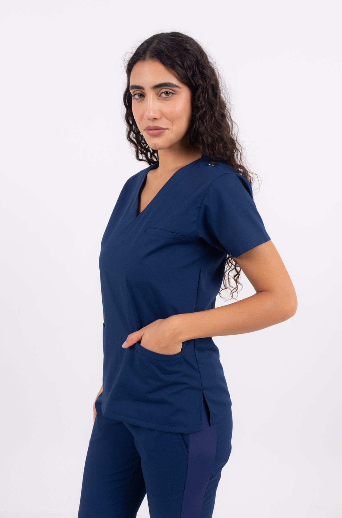 Chaquetilla Mujer Shapy Azul Marino ARCIEL con JERSEY SPANDEX - Image 2