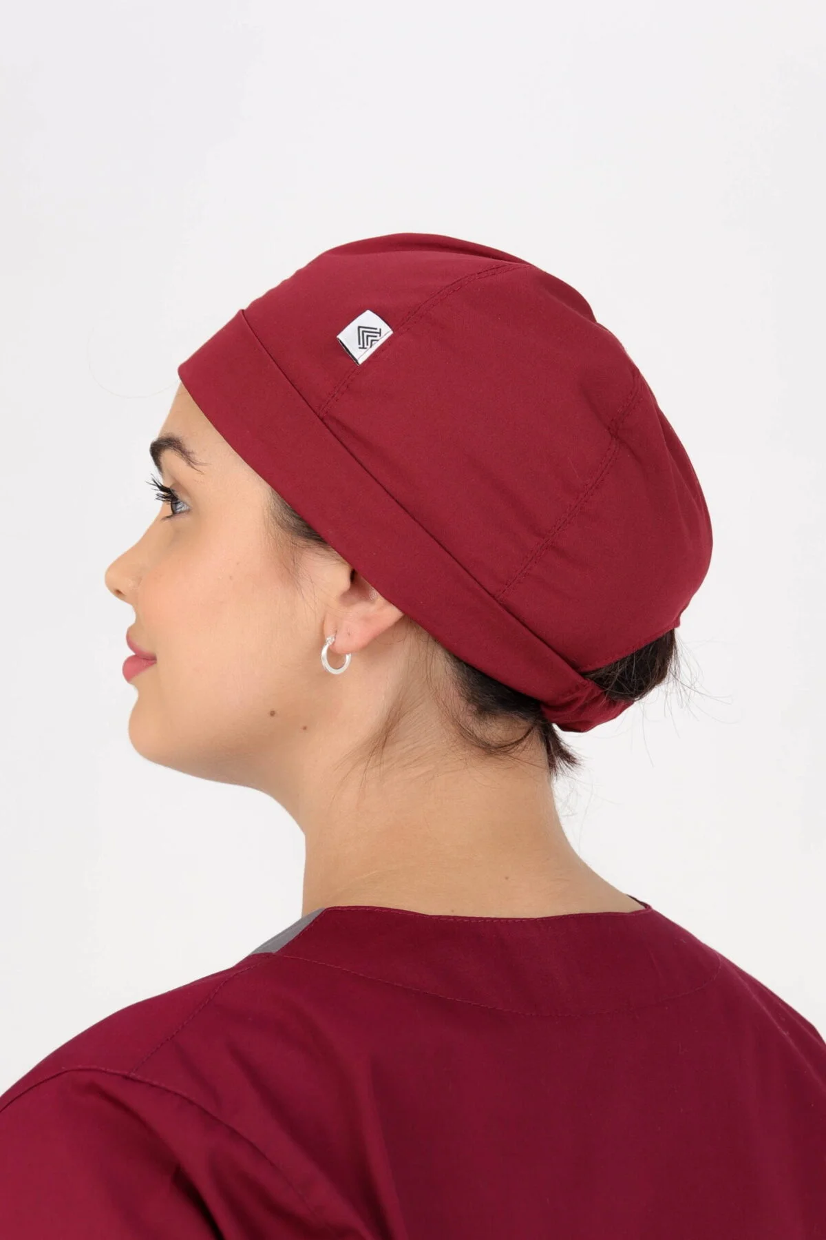 Cofia Estilo Gorra Unisex Bordo ARCIEL - Imagen 2