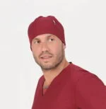 Cofia Estilo Gorra Unisex Bordo ARCIEL - Imagen 3