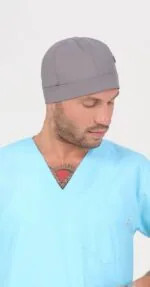 Cofia Estilo Gorra Unisex Gris ARCIEL - Imagen 4