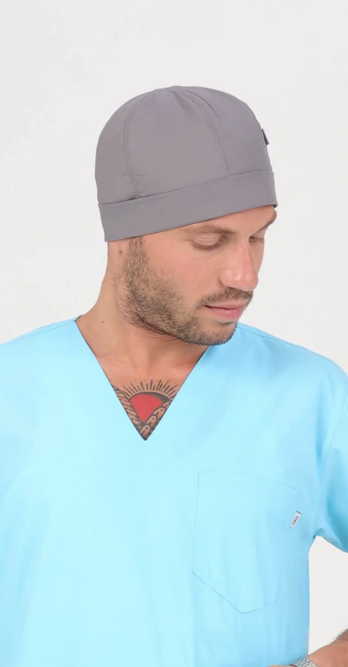 Cofia Estilo Gorra Unisex Gris ARCIEL - Imagen 4