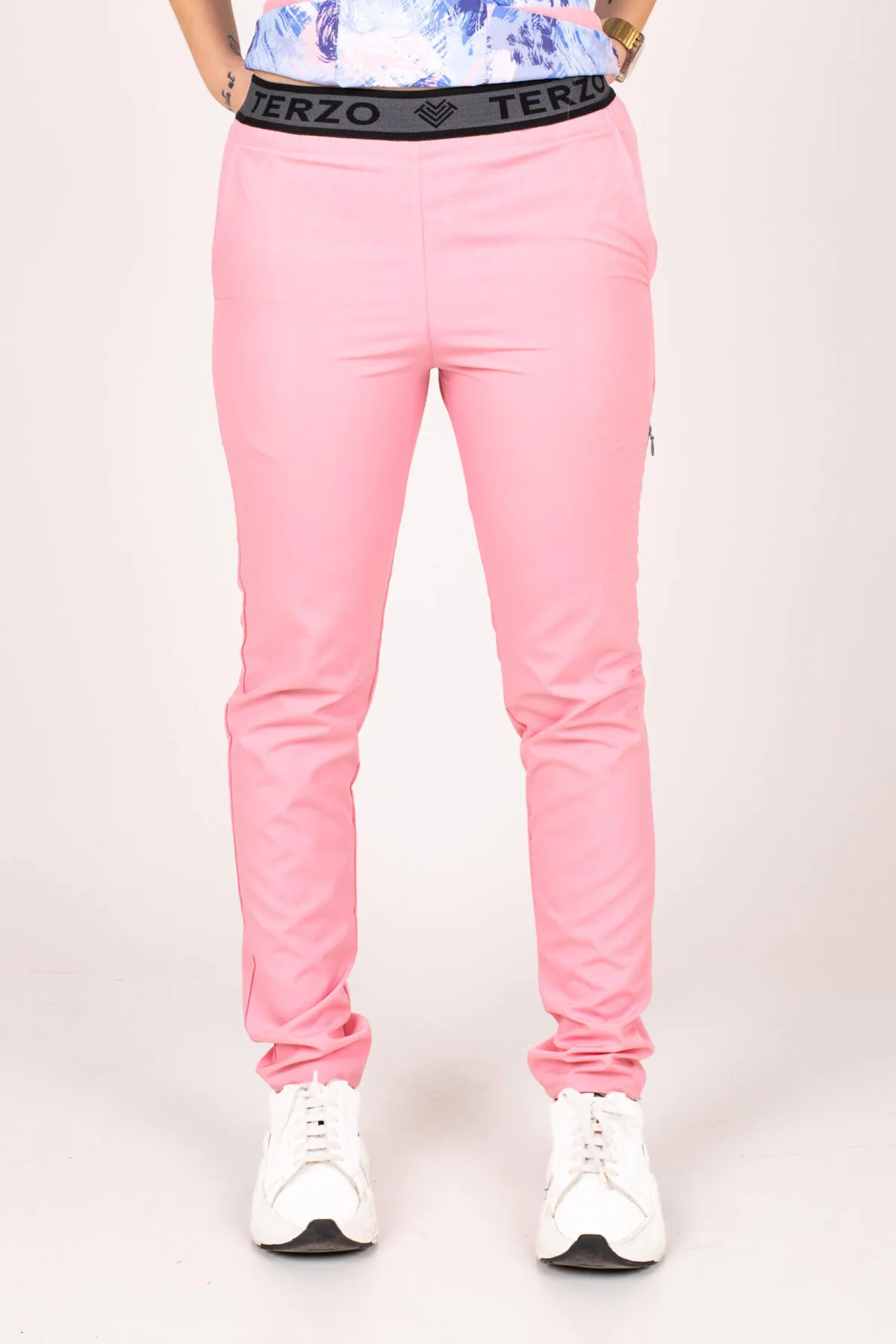 Pantalon Mujer Brand Pocket Rosa SPANDEX - Imagen 2