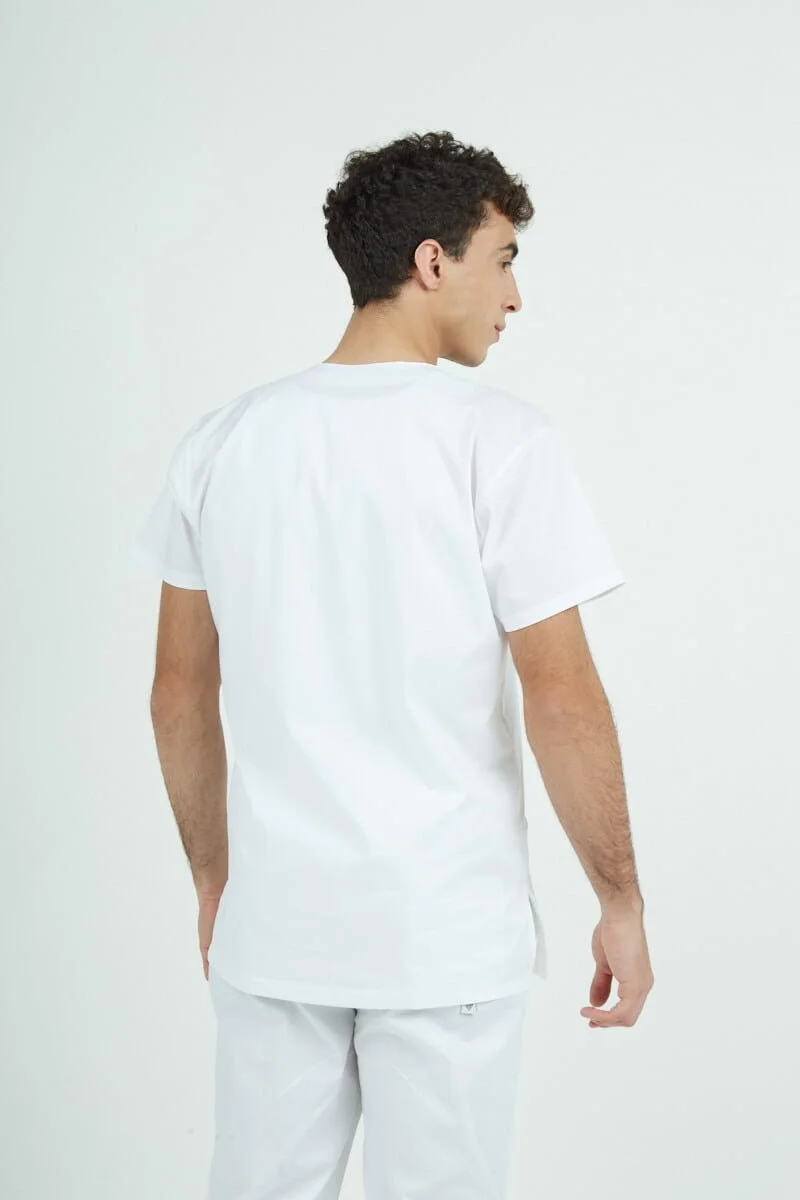 Chaquetilla Hombre Ecco Blanco y Musgo ALGODON SPANDEX - Imagen 2