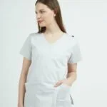 Chaquetilla Mujer Lisa Ribb Gris Perla SUPERFIT SPANDEX