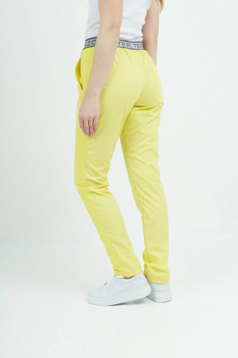 Pantalon Unisex Brand Shapy Amarillo ARCIEL con JERSEY SPANDEX - Imagen 2