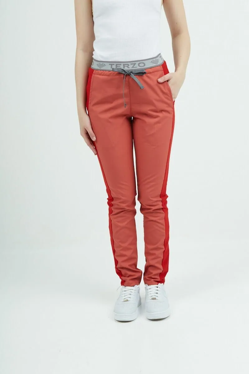 Pantalon Unisex Brand Comfy Rojo ARCIEL con MICROPERFORADO SPANDEX - Imagen 1