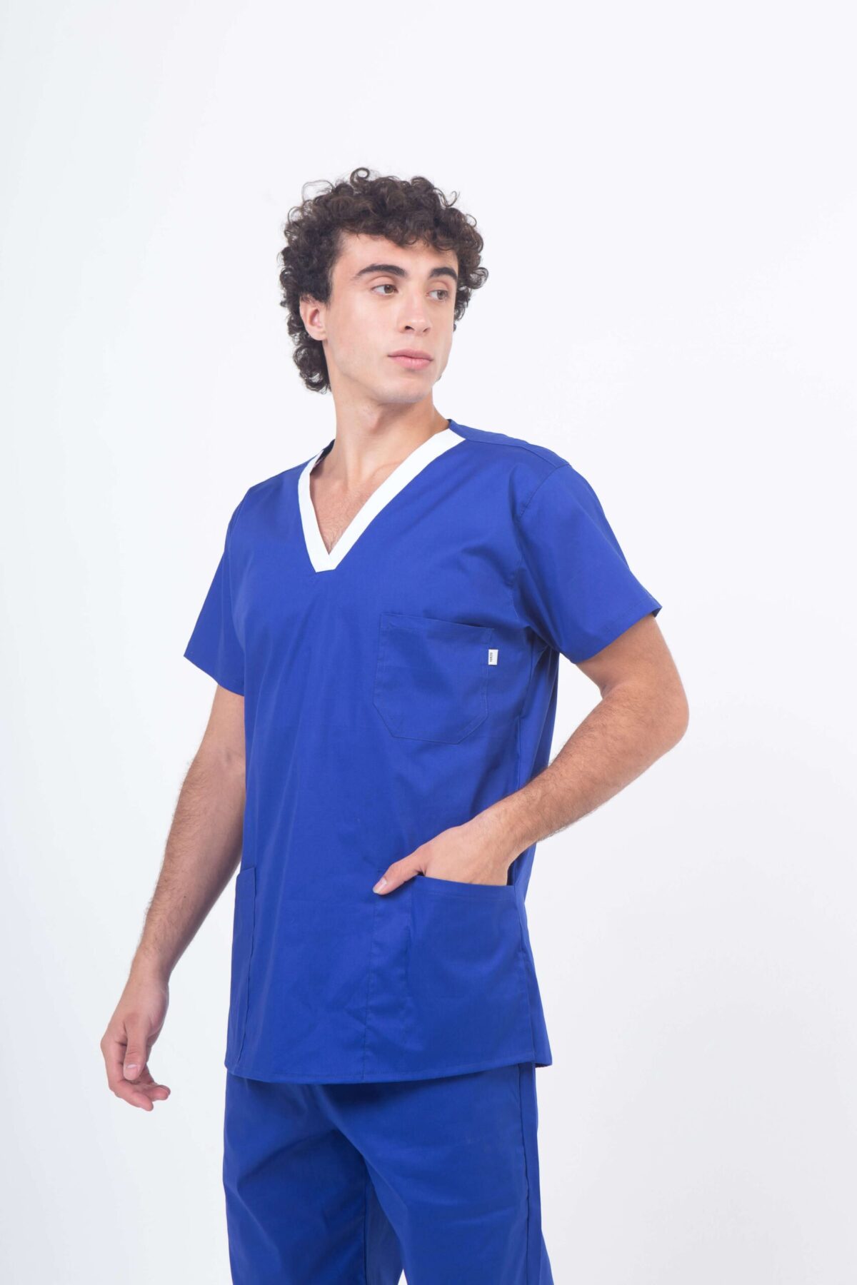 Chaquetilla Hombre Ecco Electrico y Blanco ALGODON SPANDEX - Image 1