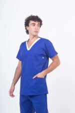 Chaquetilla Hombre Ecco Electrico y Blanco ALGODON SPANDEX