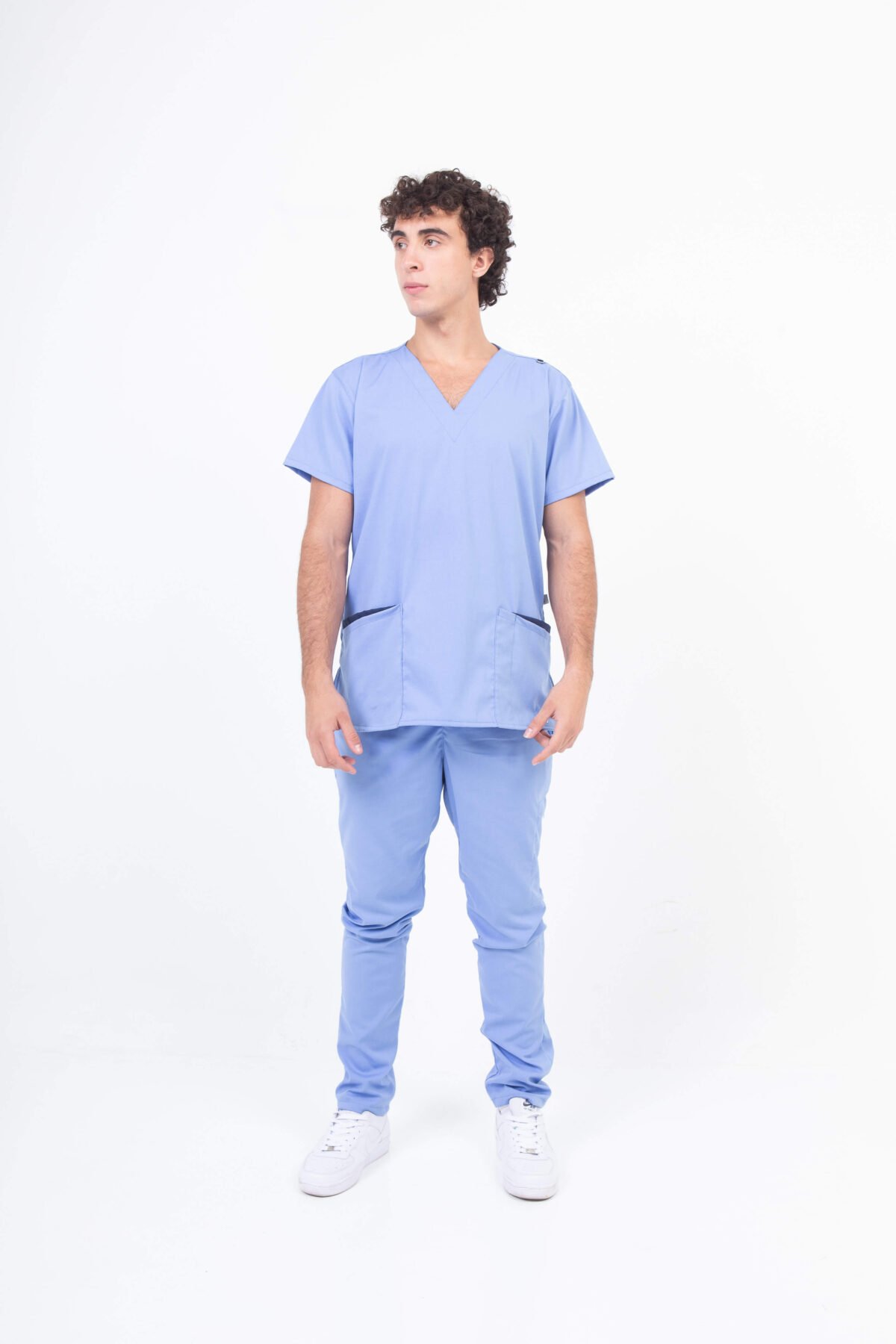 terzo33487 Chaquetilla Hombre Lisa Celeste Acuario SPANDEX - Image 8