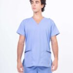 Chaquetilla Hombre Lisa Celeste Acuario SPANDEX