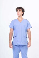 Chaquetilla Hombre Lisa Celeste Acuario SPANDEX