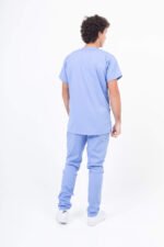 Chaquetilla Hombre Lisa Celeste Acuario SPANDEX - Image 9