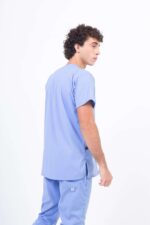 Chaquetilla Hombre Lisa Celeste Acuario SPANDEX - Image 2