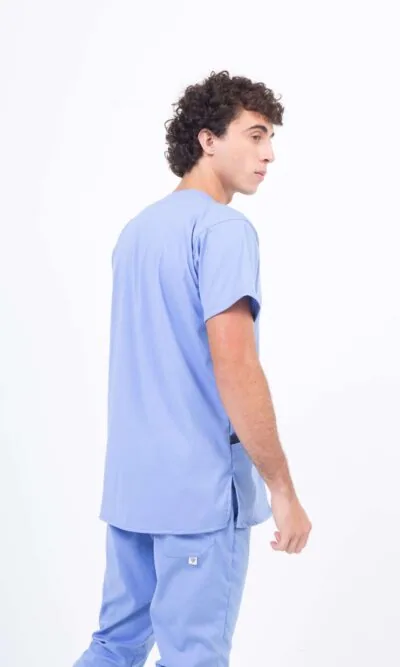 Chaquetilla Hombre Lisa Celeste Acuario SPANDEX