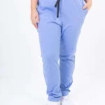 Pantalon Unisex Brand Pocket Celeste Acuario SPANDEX