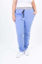 Pantalon Unisex Brand Pocket Celeste Acuario SPANDEX