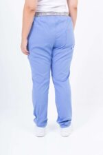 Pantalon Unisex Brand Pocket Celeste Acuario SPANDEX - Image 2