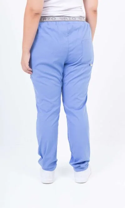 Pantalon Unisex Brand Pocket Celeste Acuario SPANDEX