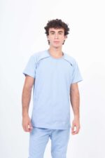 Chaquetilla Hombre Comfy Celeste ARCIEL con MICROPERFORADO SPANDEX