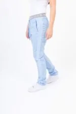 Pantalon Unisex Brand Comfy Celeste ARCIEL con MICROPERFORADO SPANDEX