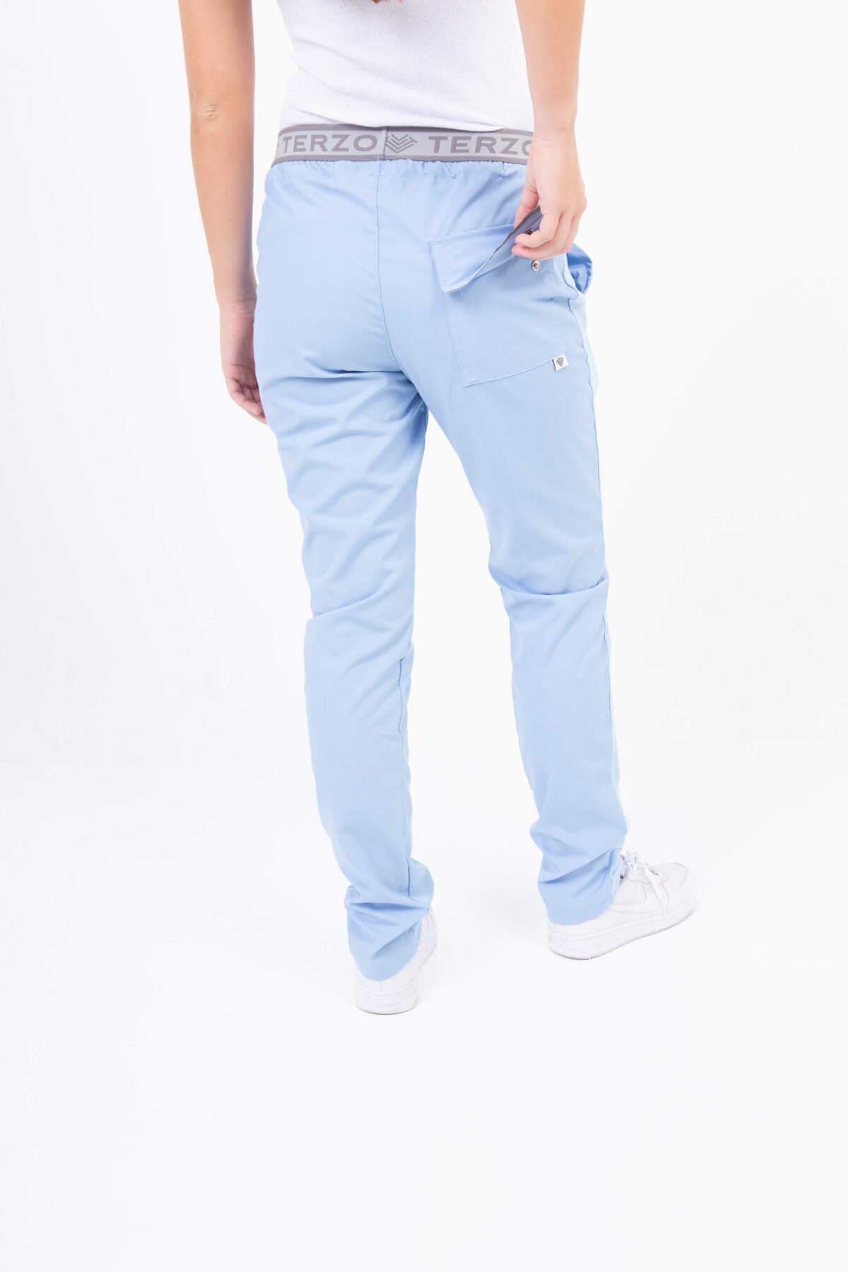 Pantalon Unisex Brand Comfy Celeste ARCIEL con MICROPERFORADO SPANDEX - Image 2