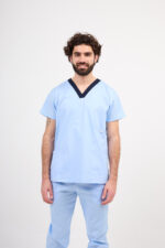 Chaquetilla Hombre Ecco Celeste y Marino ALGODON SPANDEX