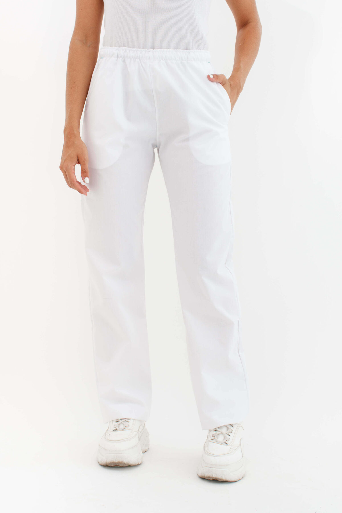 Pantalon Unisex Essentials Blanco GRAFIL - Image 1