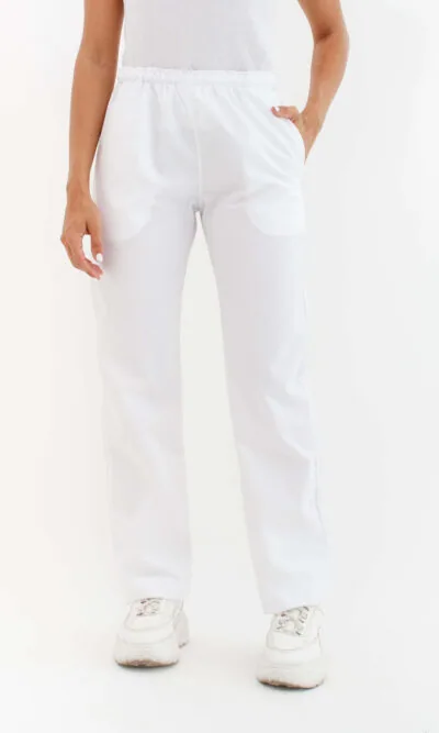 Pantalon Unisex Essentials Blanco GRAFIL