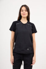 Chaquetilla Mujer Comfy Negro ARCIEL con  MICROPERFORADO SPANDEX