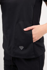 Chaquetilla Mujer Comfy Negro ARCIEL con  MICROPERFORADO SPANDEX - Image 6