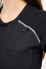 Chaquetilla Mujer Comfy Negro ARCIEL con  MICROPERFORADO SPANDEX - Image 5