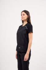 Chaquetilla Mujer Comfy Negro ARCIEL con  MICROPERFORADO SPANDEX - Image 3