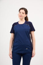 Chaquetilla Mujer Comfy Marino ARCIEL con MICROPERFORADO SPANDEX