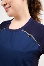 Chaquetilla Mujer Comfy Marino ARCIEL con MICROPERFORADO SPANDEX - Image 5