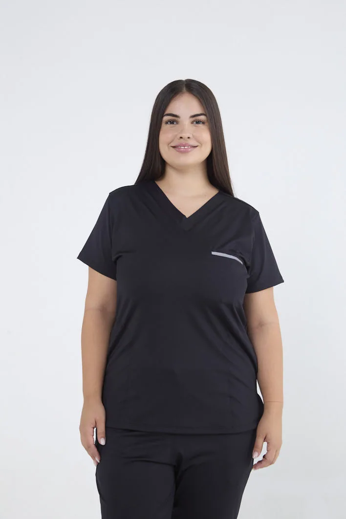 trz43084 Chaquetilla Mujer Action Negro POLYSAP SPANDEX - Imagen 1